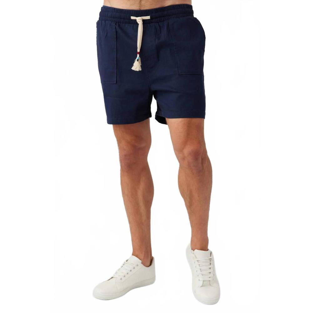 NEW SOL ANGELES men's twill gusset short in indigo